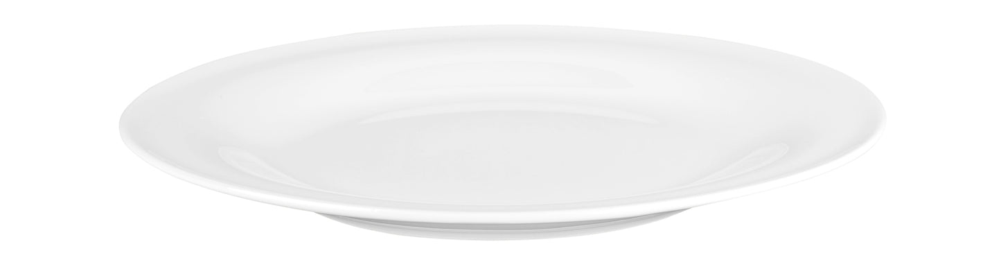 Leerer weißer Gastronomie-Teller, Porzellan