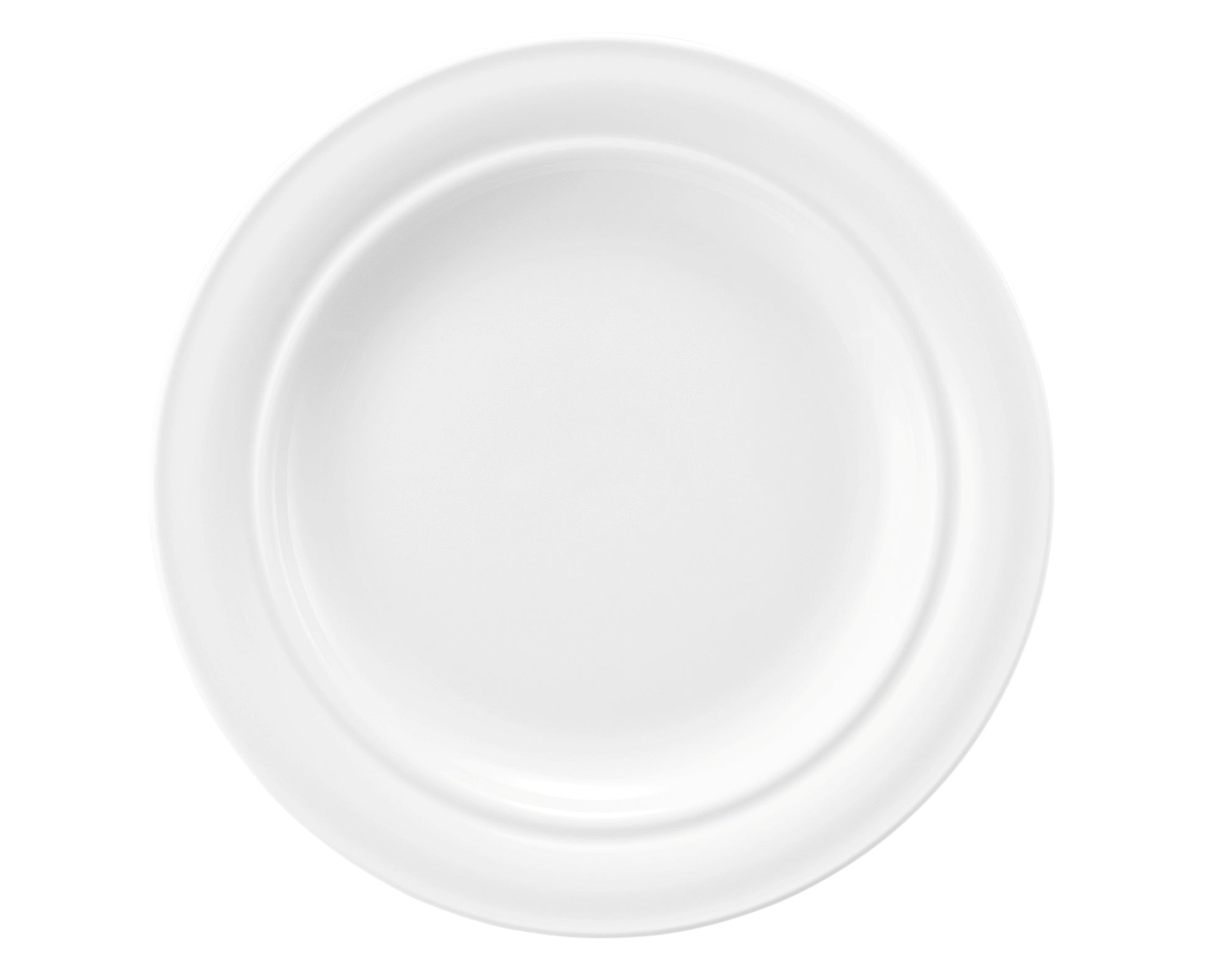 Leerer weißer Gastronomie-Teller, Porzellan