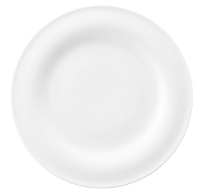 Leere weiße Servierplatte