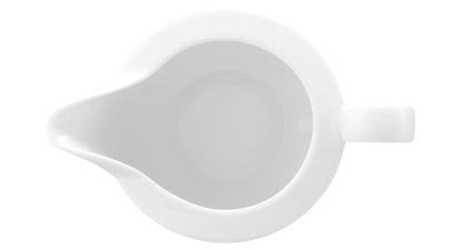 Weiße Porzellan-Sauciere, Gastronomiebedarf
