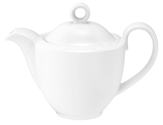 Weiße Teekanne aus Porzellan
