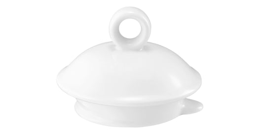 Weiße Keramik-Servierglocke, B2B Gastronomie
