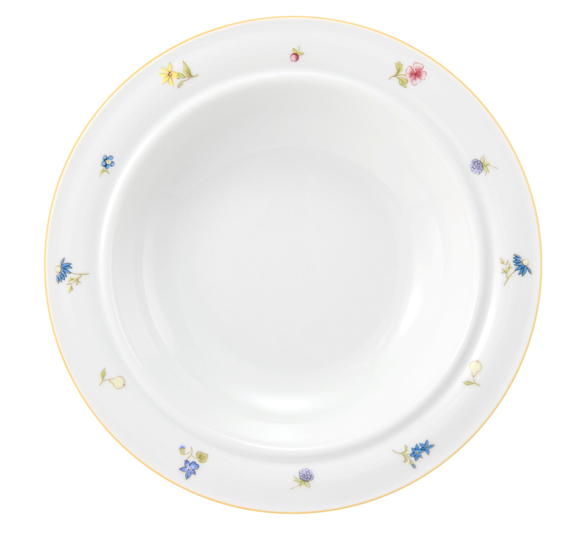 Porzellan-Schale mit Blumenmuster
