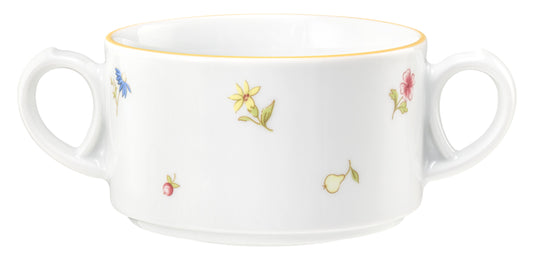 Suppentasse mit Blumenmuster, Gastronomiebedarf