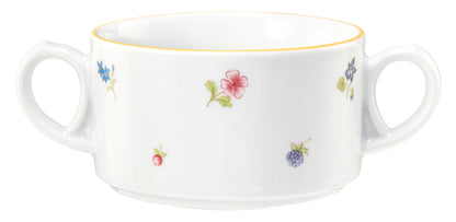 Suppentasse mit Blumenmuster, Gastronomiebedarf