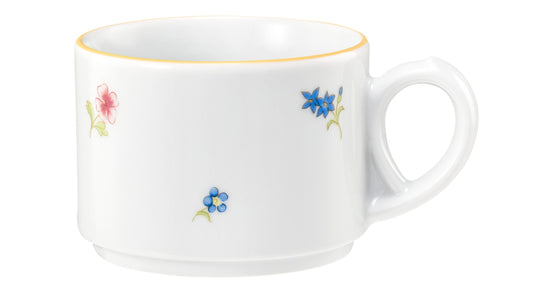 Porzellan-Tasse mit Blumenmuster