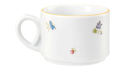 Porzellan-Tasse mit Blumenmuster