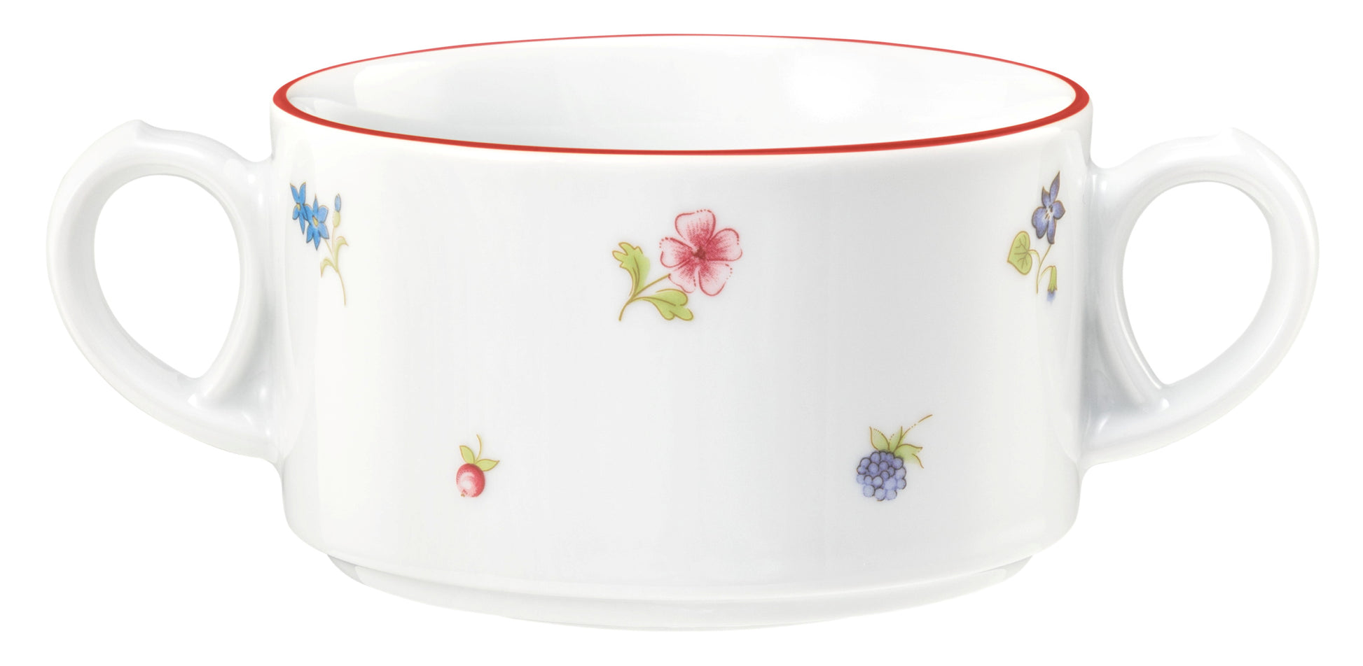 Suppentasse mit Blumenmuster, Gastronomie.