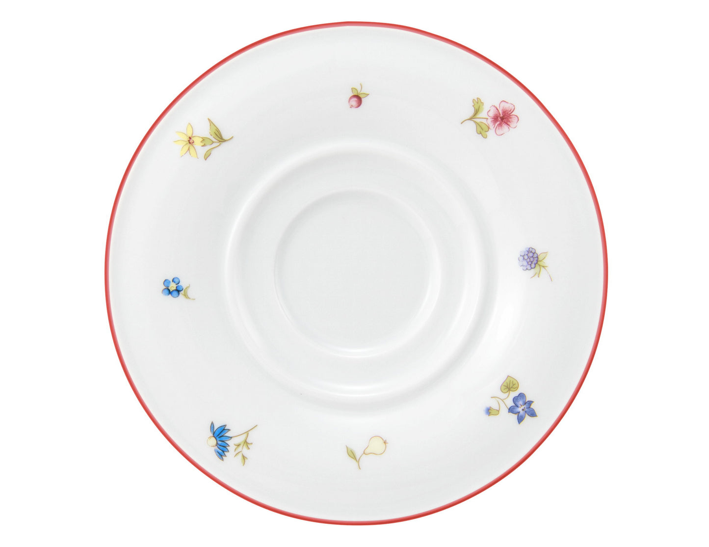 Bunter Teller mit Blumenmuster