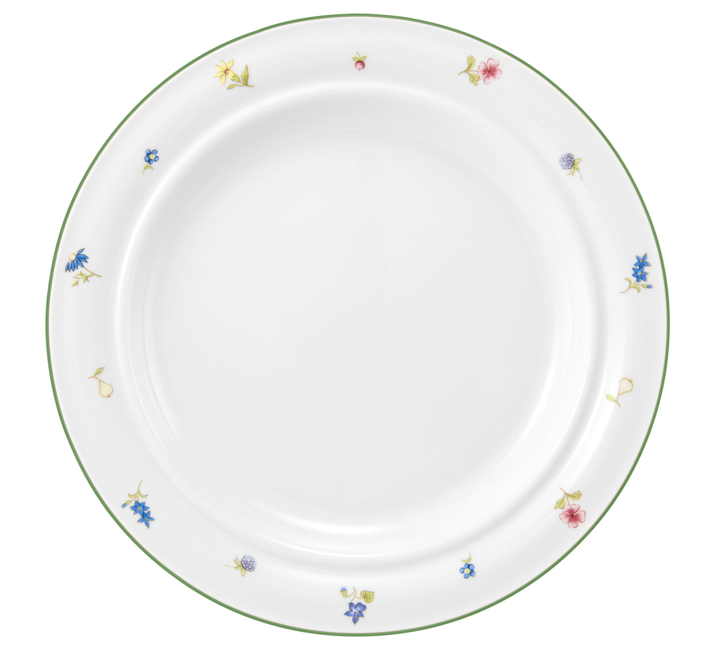 Bunter Porzellan-Teller mit Blumenmuster