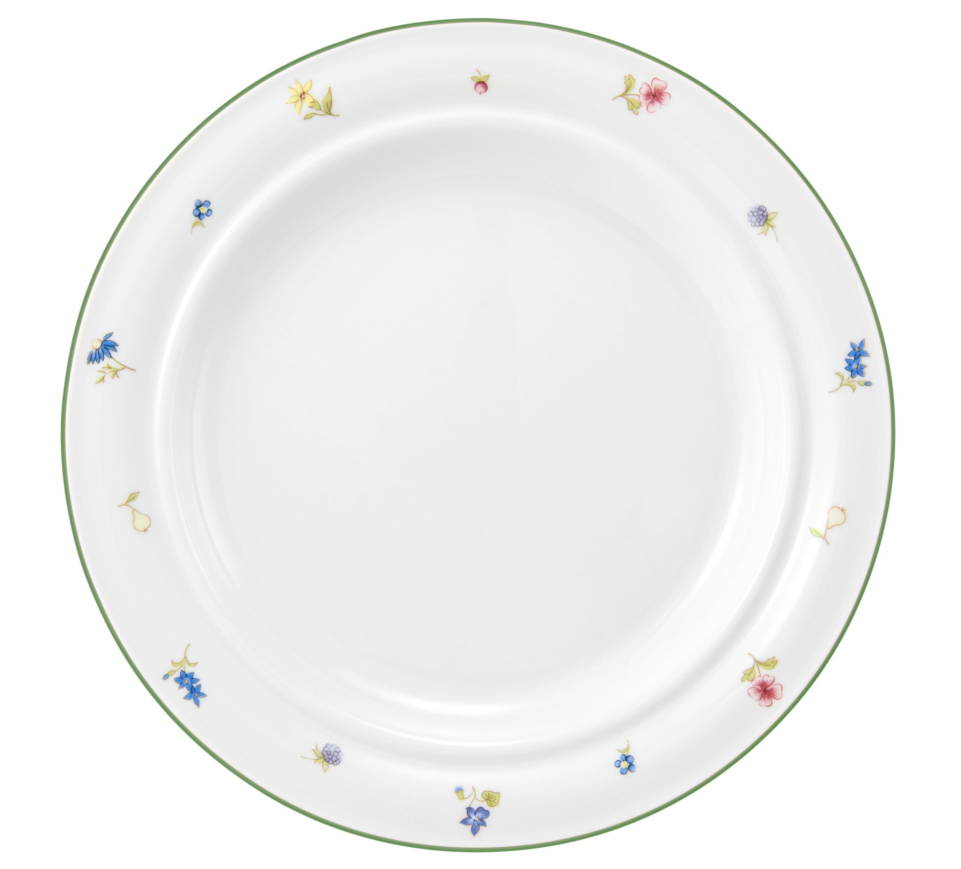 Bunter Porzellan-Teller mit Blumenmuster