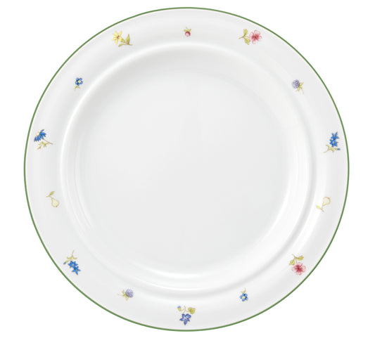 Bunter Porzellan-Teller mit Blumenmuster