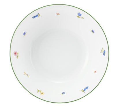 Weiße Schüssel mit Blumenmuster