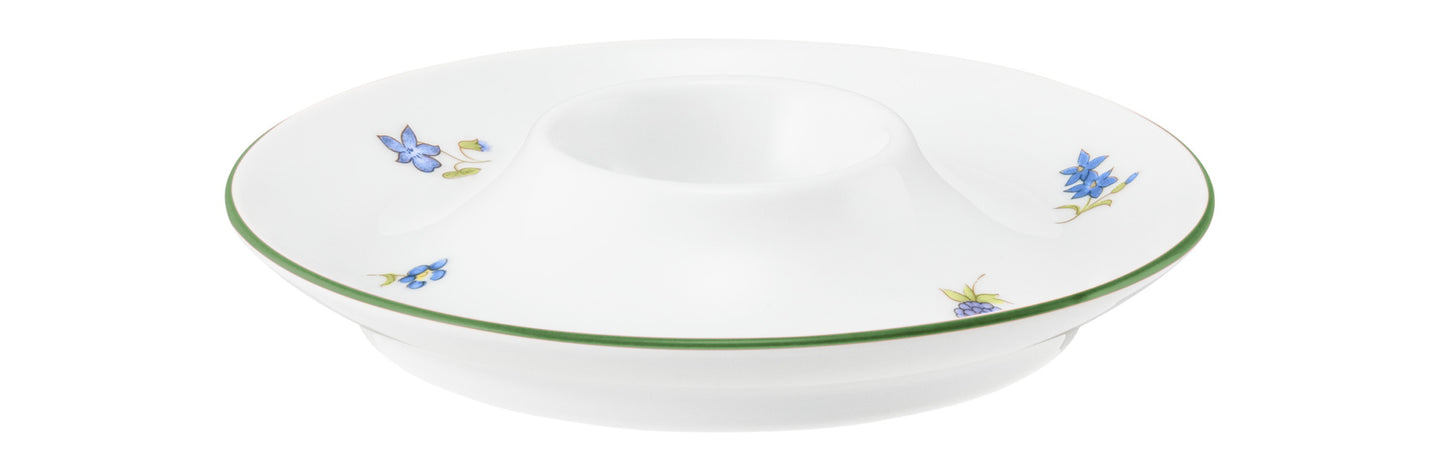 Porzellan-Eierbecher mit Blumenmuster