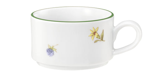Porzellantasse mit Blumenmuster