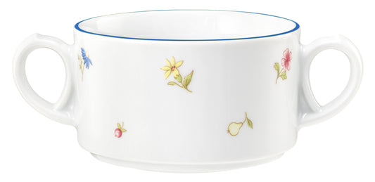 Porzellan-Tasse mit Blumenmuster