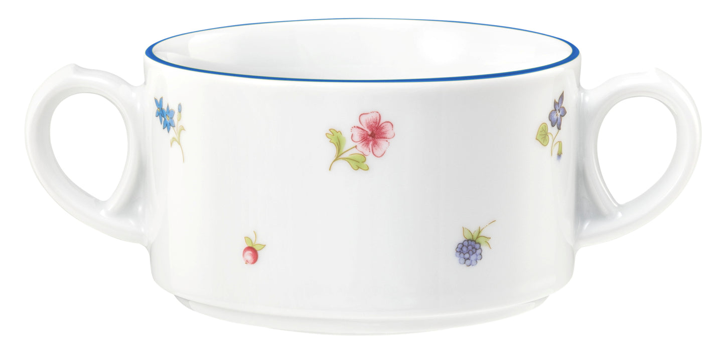 Porzellan-Tasse mit Blumenmuster