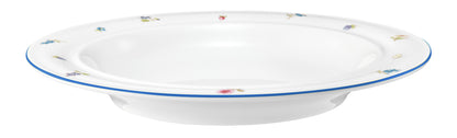 Tiefer Porzellanteller mit Blumenmuster