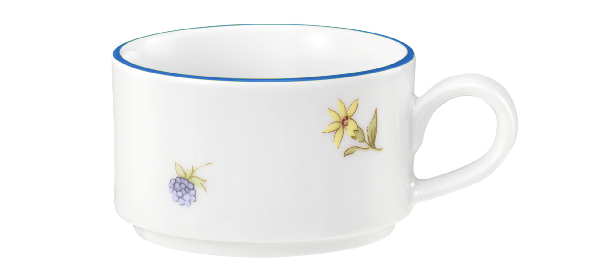 Porzellan-Tasse mit Blumenmuster