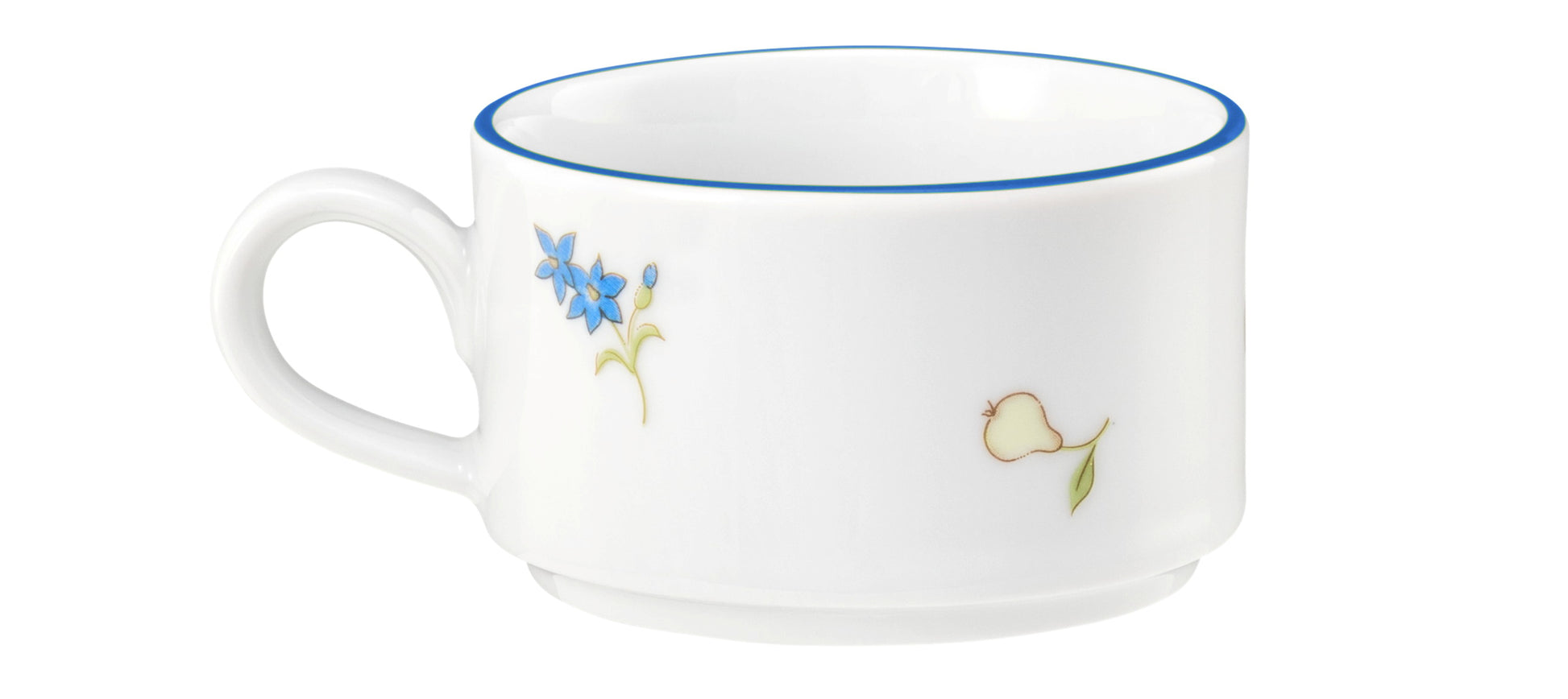 Porzellan-Tasse mit Blumenmuster