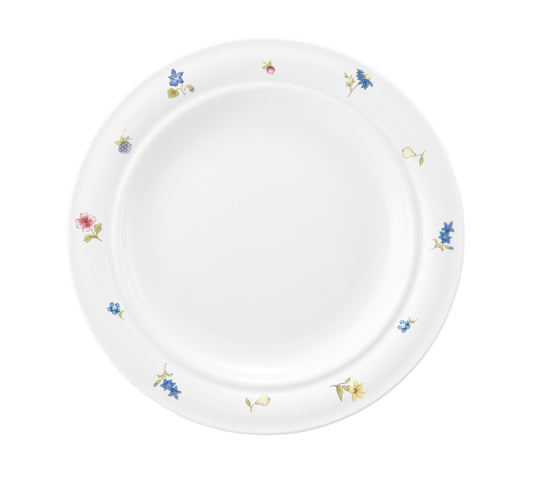 Leerer Teller mit Blumenmuster