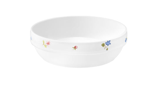 Weiße Schale mit Blumenmuster