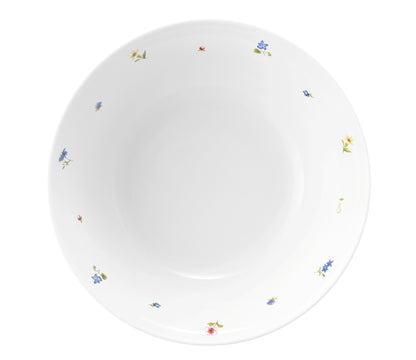 Weiße Schüssel mit Blumenmuster