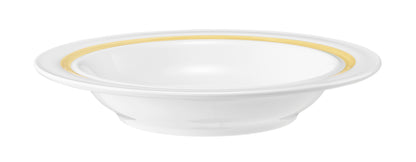 Weiße Schüssel mit Goldrand
