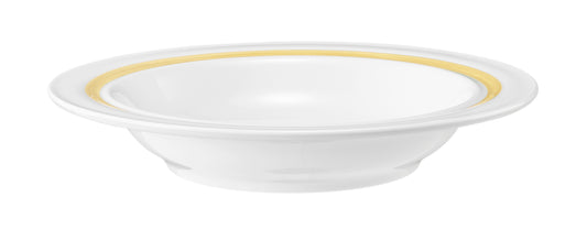 Weiße Schüssel mit Goldrand