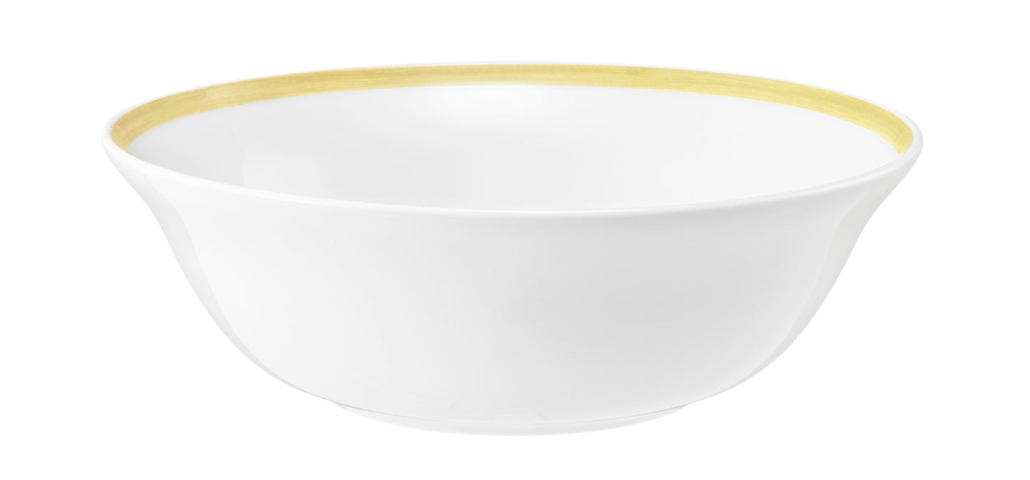 Weiße Schüssel mit Goldrand