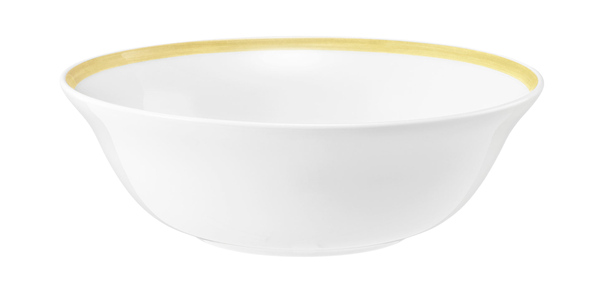 Weiße Schüssel mit Goldrand