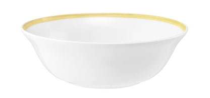 Weiße Schüssel mit Goldrand
