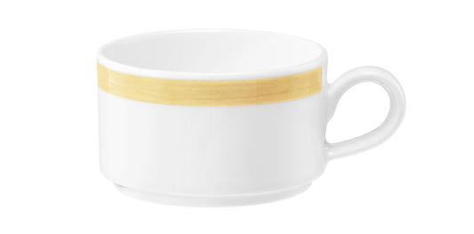Weiße Tasse mit goldenem Rand