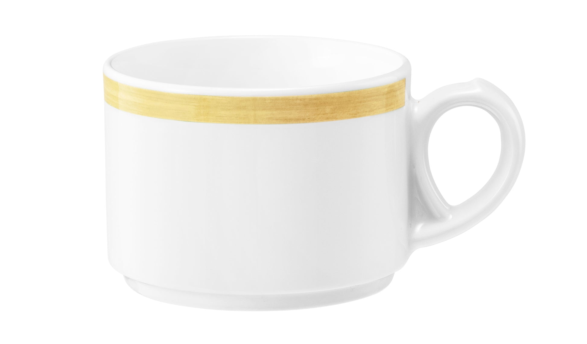 Weiße Porzellan-Tasse für Gastronomie