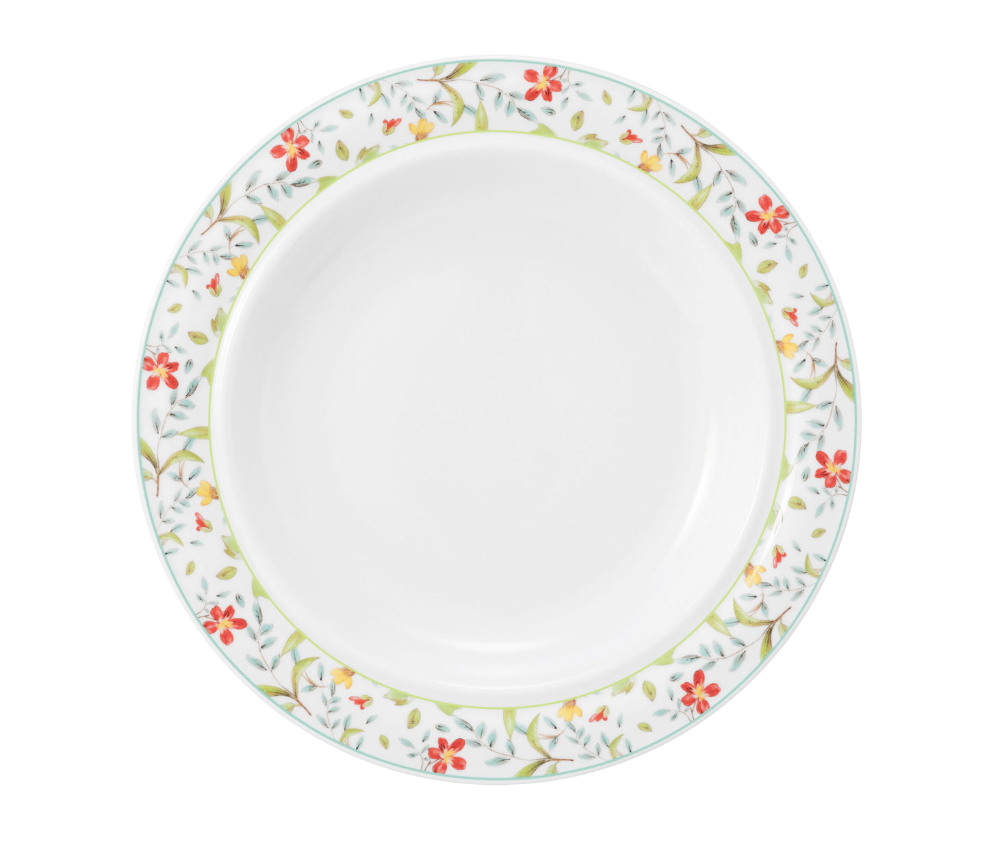 Tiefer Teller mit Blumenmuster