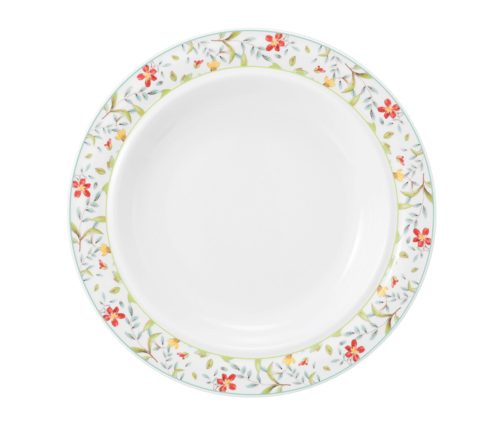 Tiefer Teller mit Blumenmuster