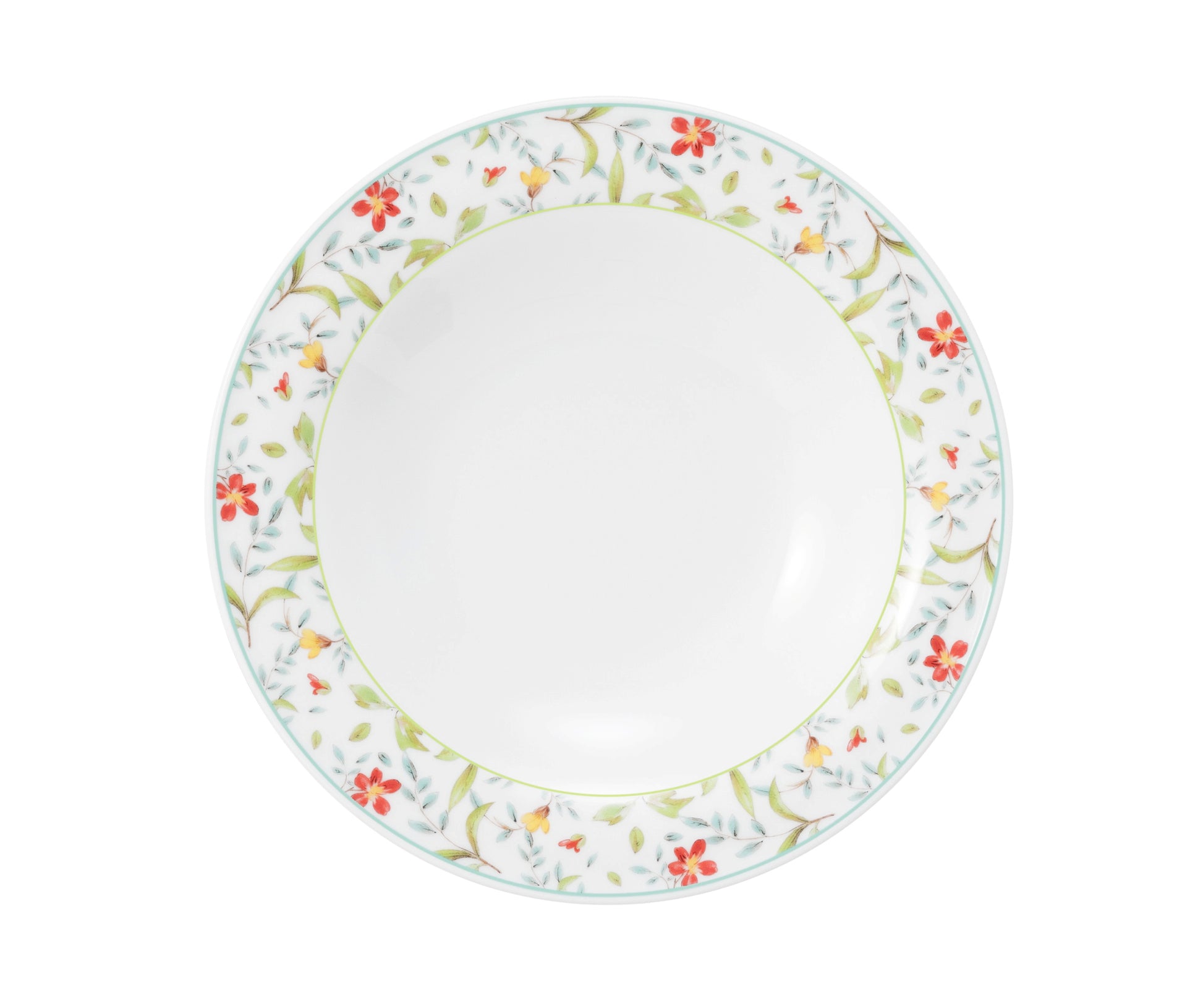 Tiefer Teller mit Blumenmuster