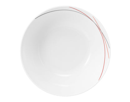 Weiße Design-Servierschale aus Porzellan