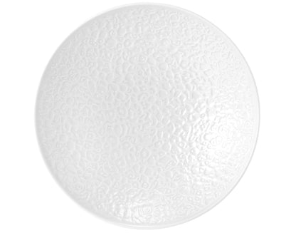 Weiße Schale mit Strukturmuster