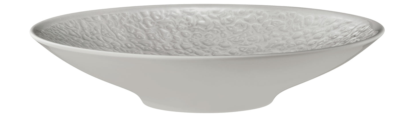 Weiße Schale mit Muster innen