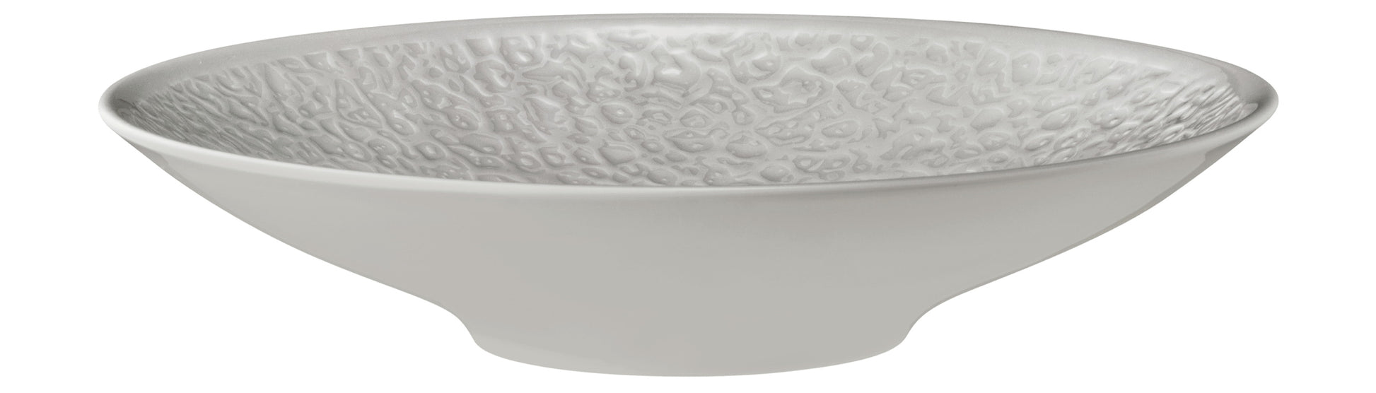 Weiße Schale mit Muster innen
