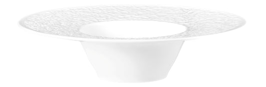Weiße Designer-Schale auf Fuß