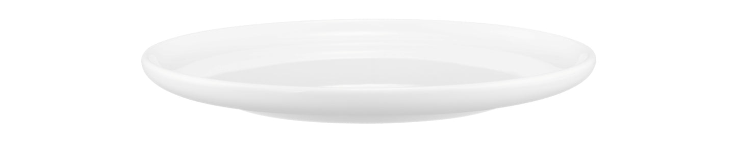 Weißer, leerer Gastronomie-Teller.