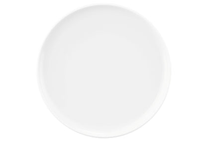 Leerer weißer Porzellanteller, Gastronomie.