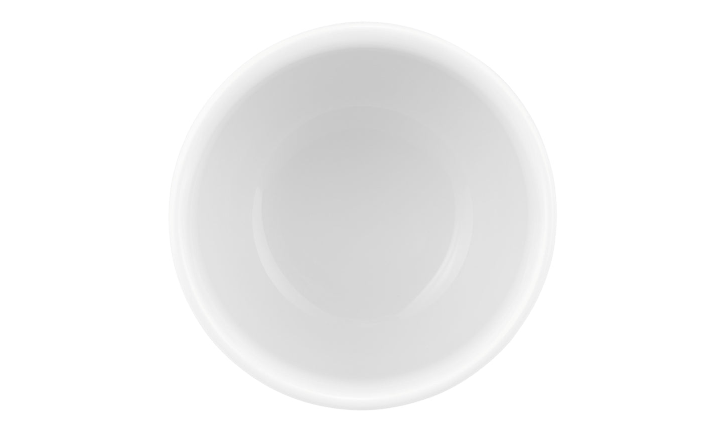 Weiße Porzellantasse, schlicht, Gastronomie.