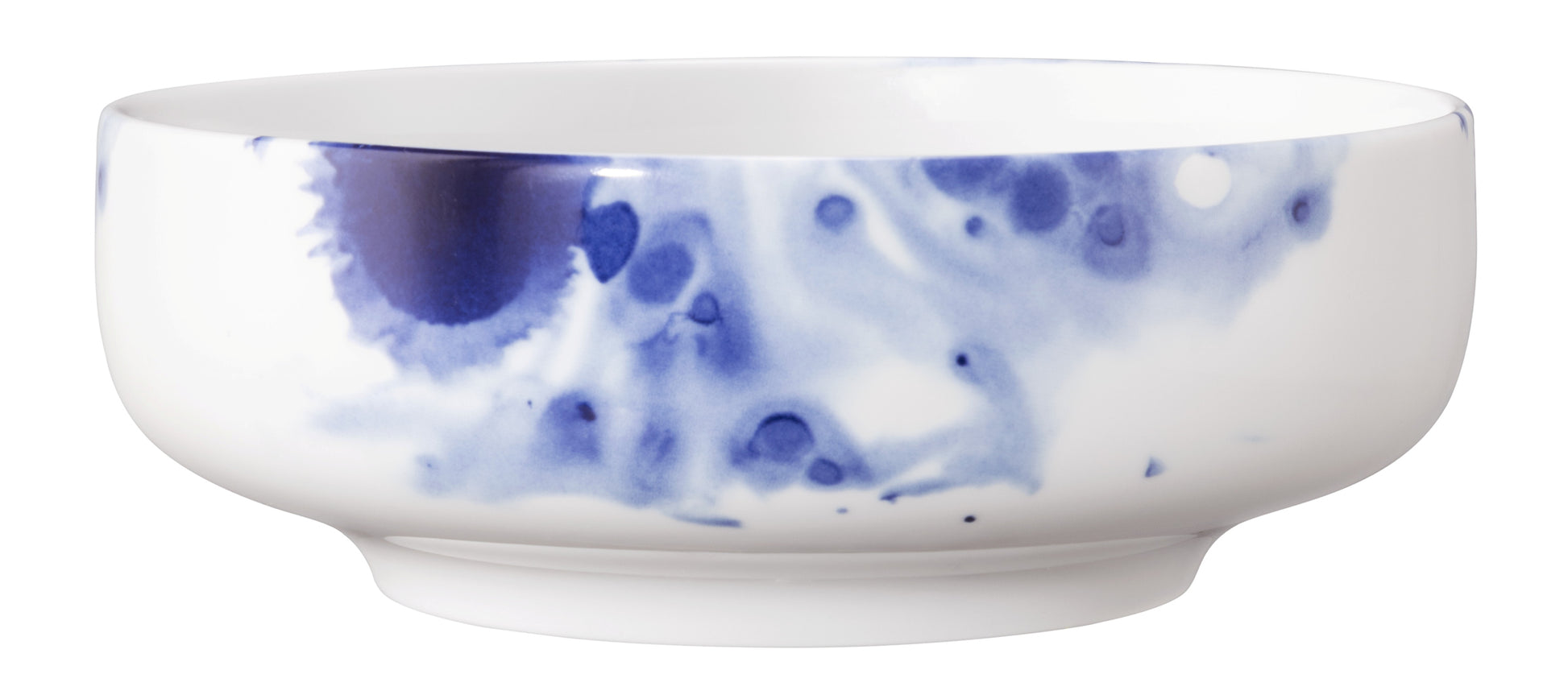 Blaue und weiße Porzellanschale