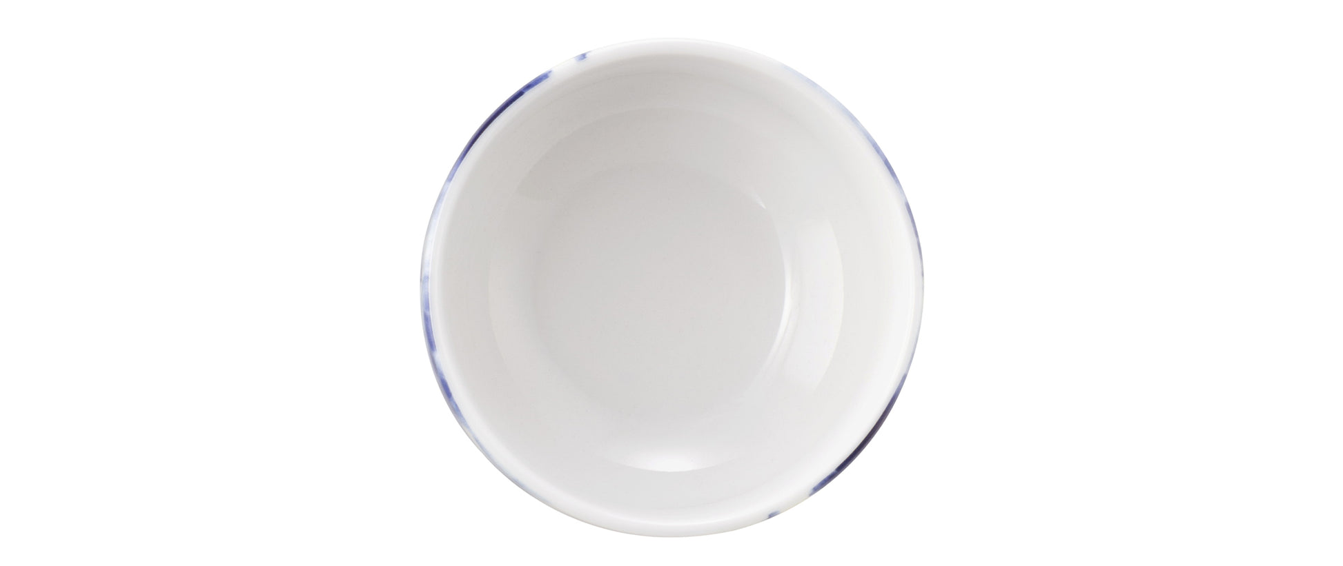 Weiß-blaues Schälchen aus Porzellan