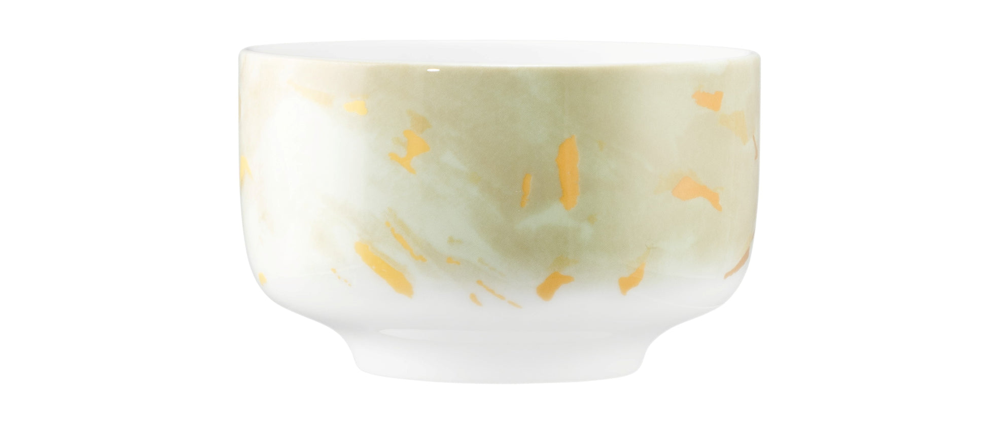 Keramikschale mit gelbem Muster