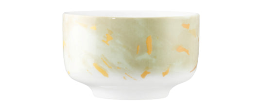 Keramikschale mit gelbem Muster