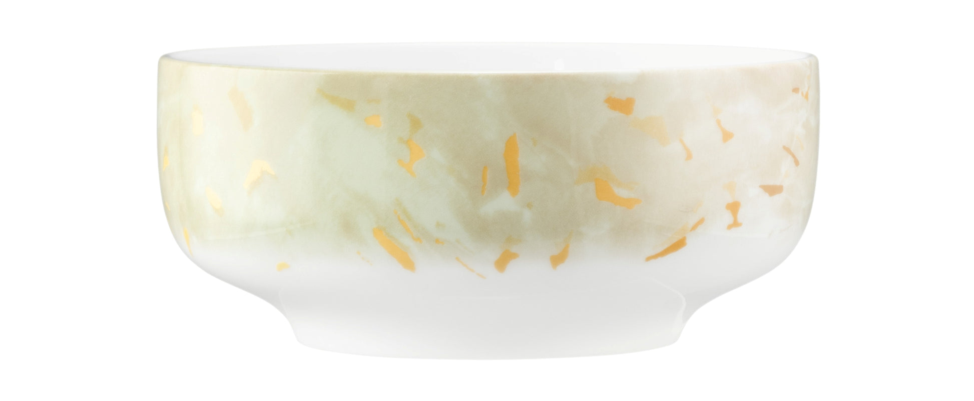 Porzellan-Schüssel mit Goldakzenten